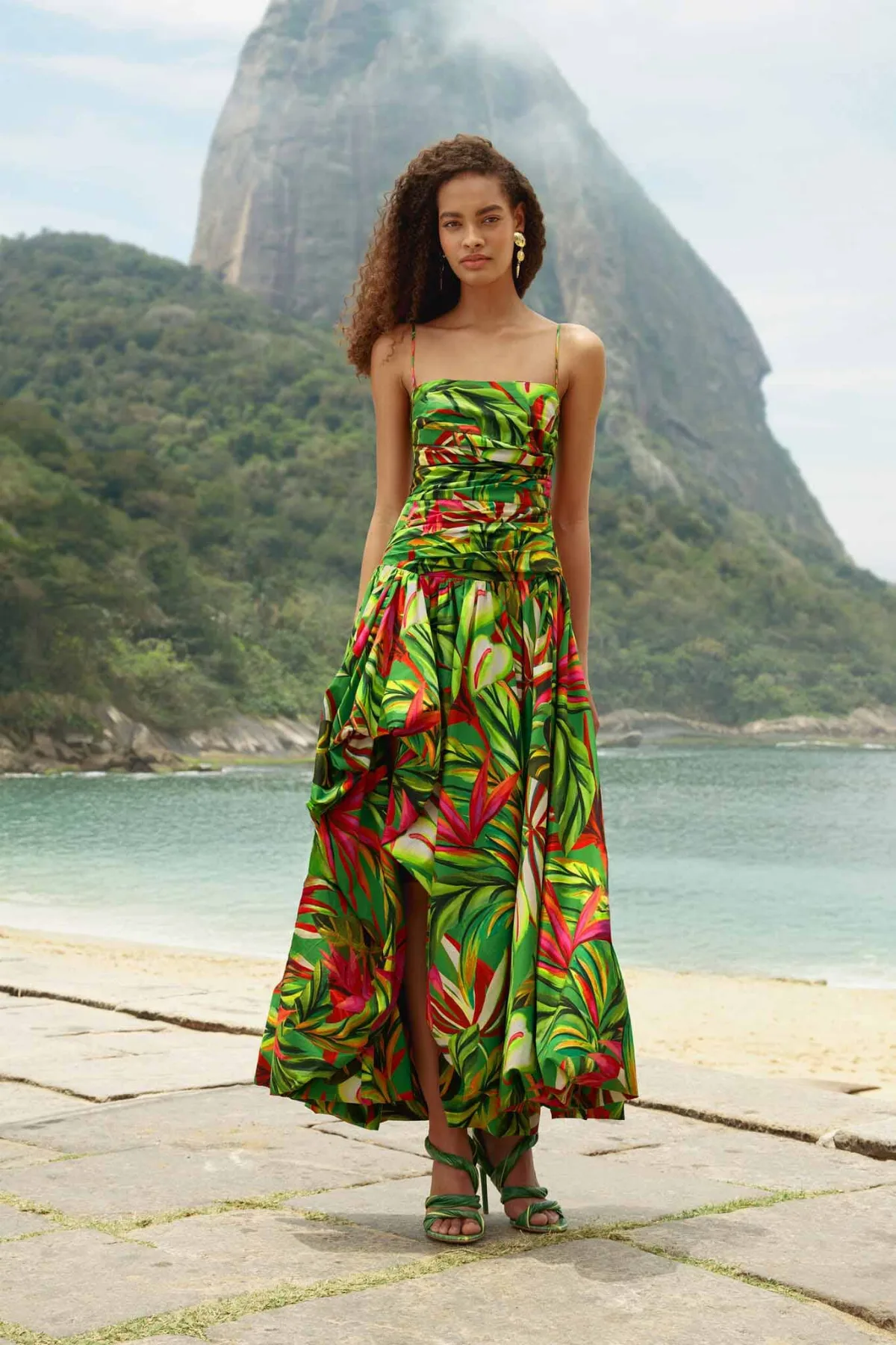 Tropical Dream Draped Maxi Dress by FARM Rio