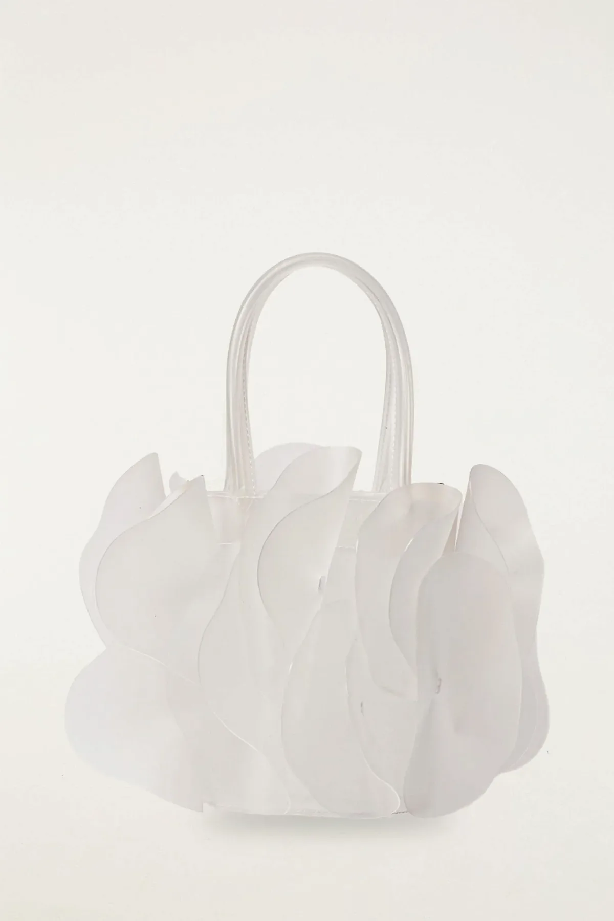 White Jelly Flower Bag by FARM Rio