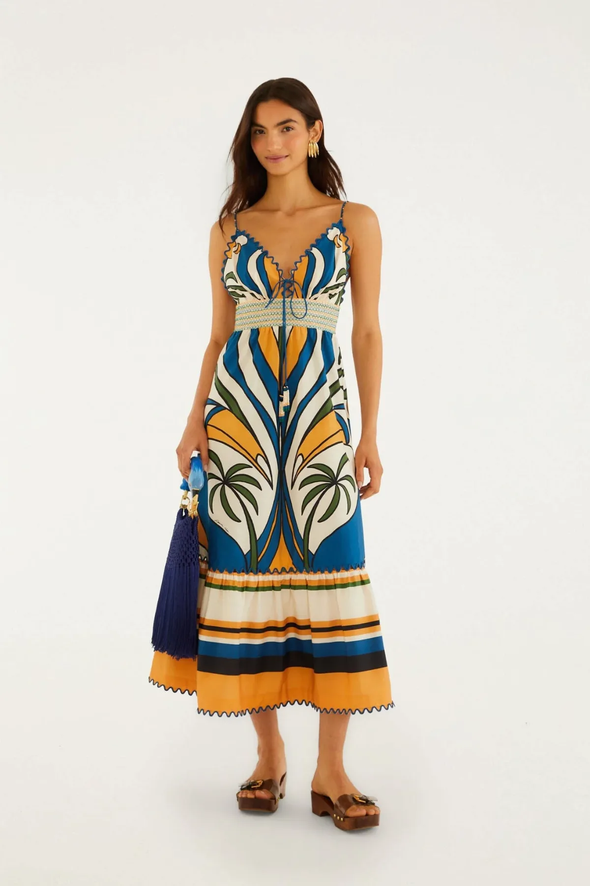 Wavy Detail Maxi Dress by FARM Rio