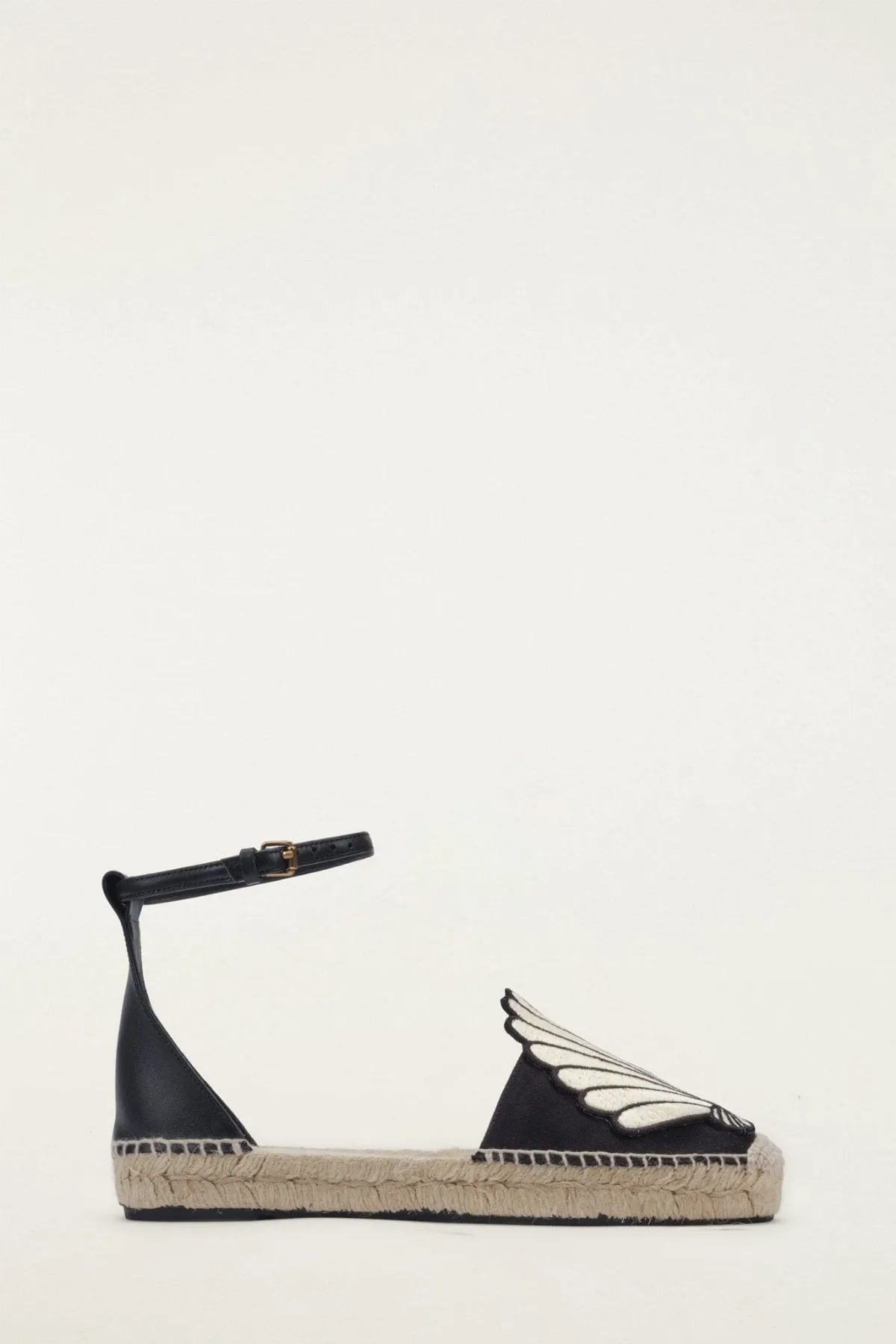 Black 3D Shell Iconic Espadrille Sandal by FARM Rio