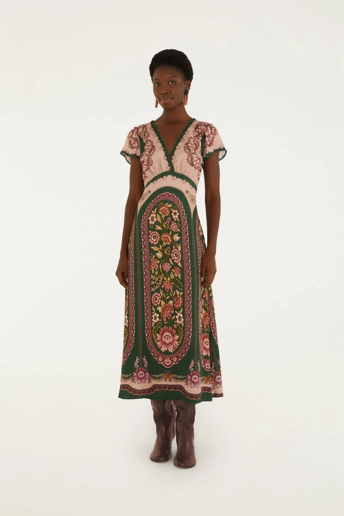 Daniela Short Sleeve Maxi Dress by FARM Rio
