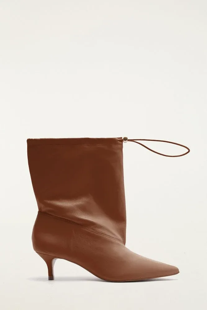 Pouch Kitten Bootie, CUOIO / 5 by FARM Rio