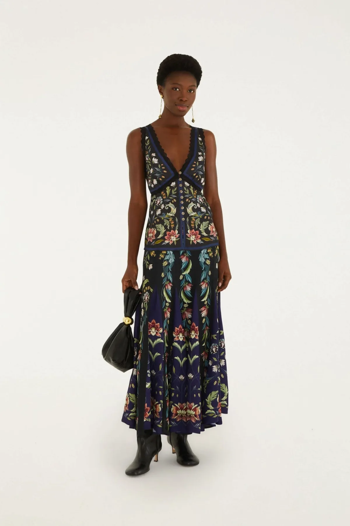 Natalia Pleated Maxi Skirt, Natalia BLACK / by FARM Rio