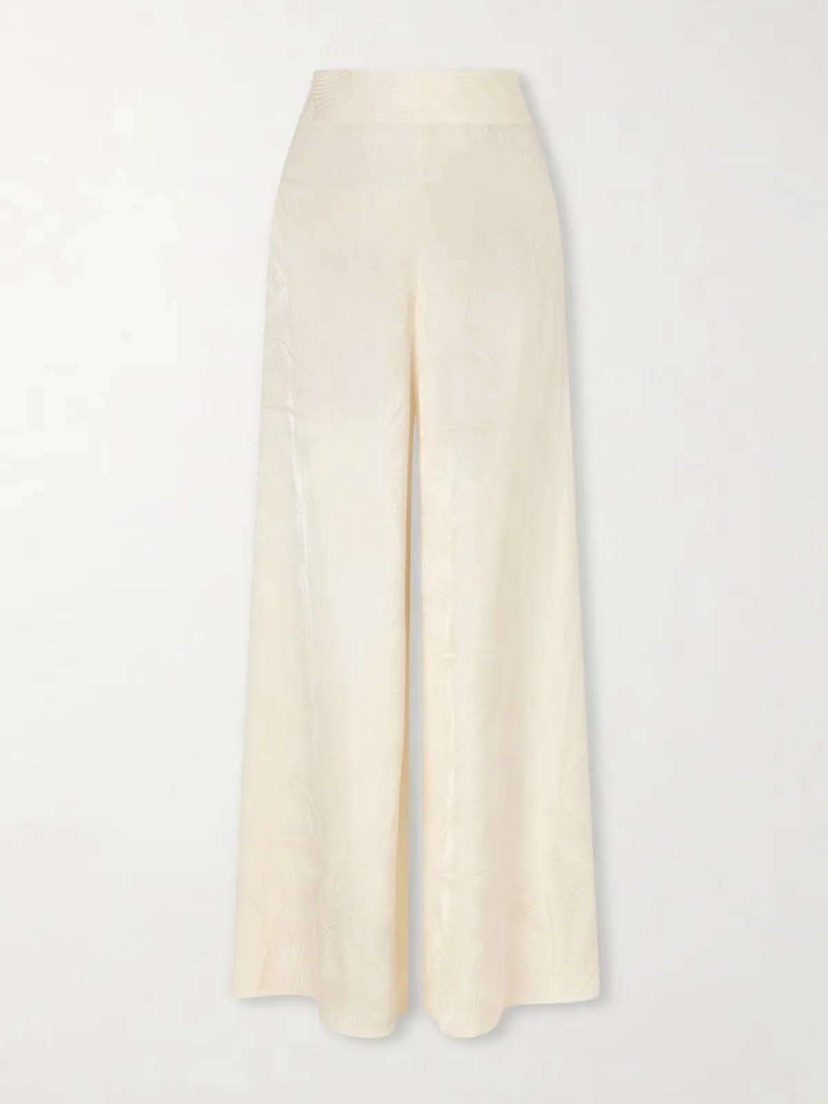 - Musical Satin Jacquard Wide-leg Pants -