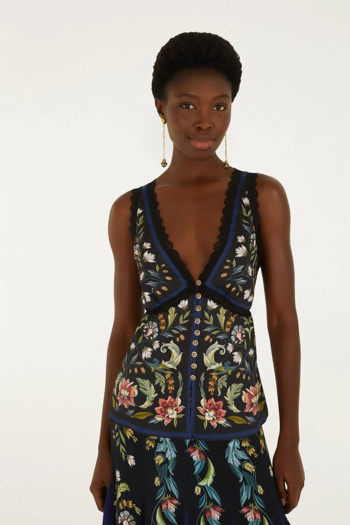 Natalia Lace Sleeveless Blouse, Natalia BLACK / by FARM Rio