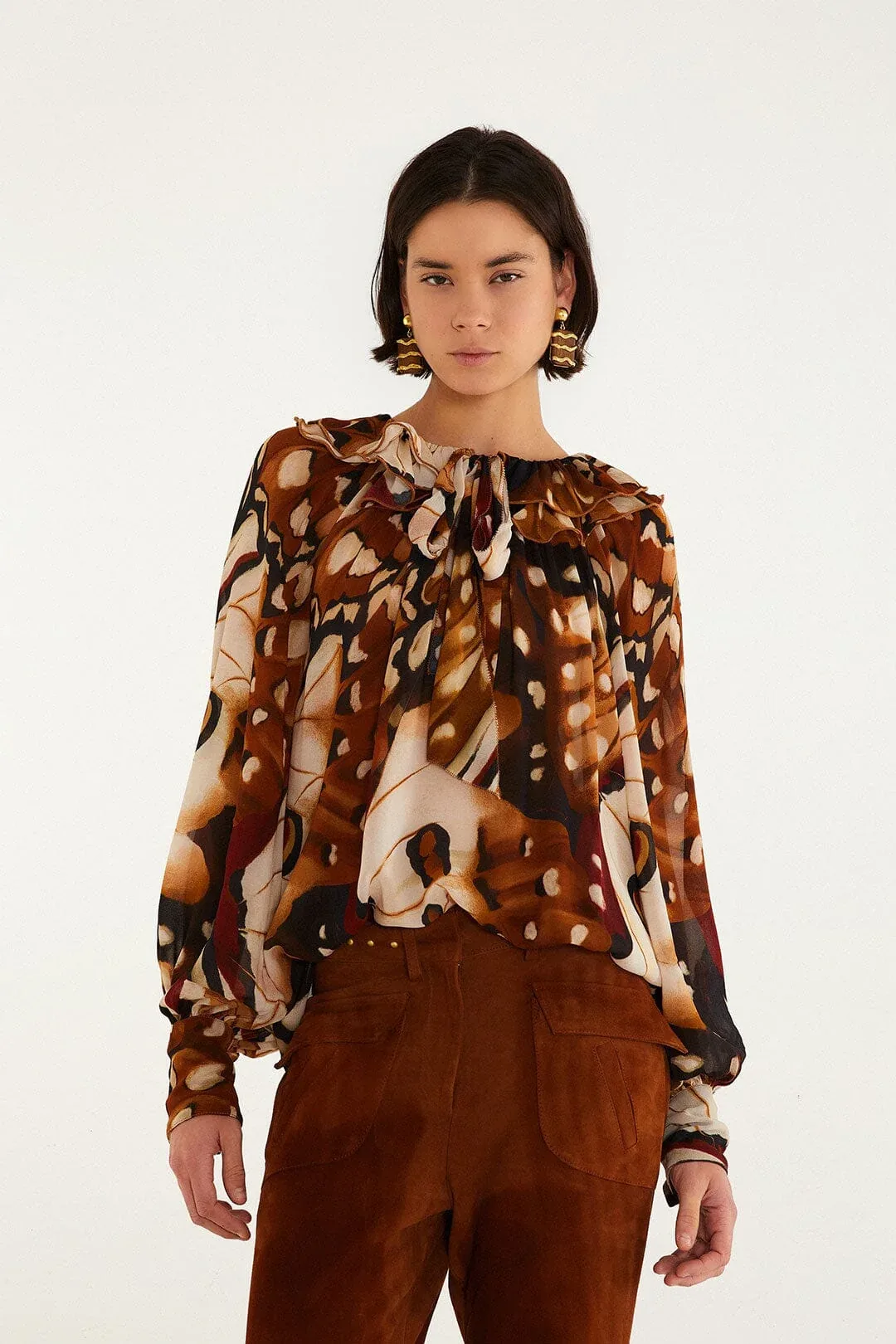 Borbofly Ruffled Blouse, Borbofly / by FARM Rio
