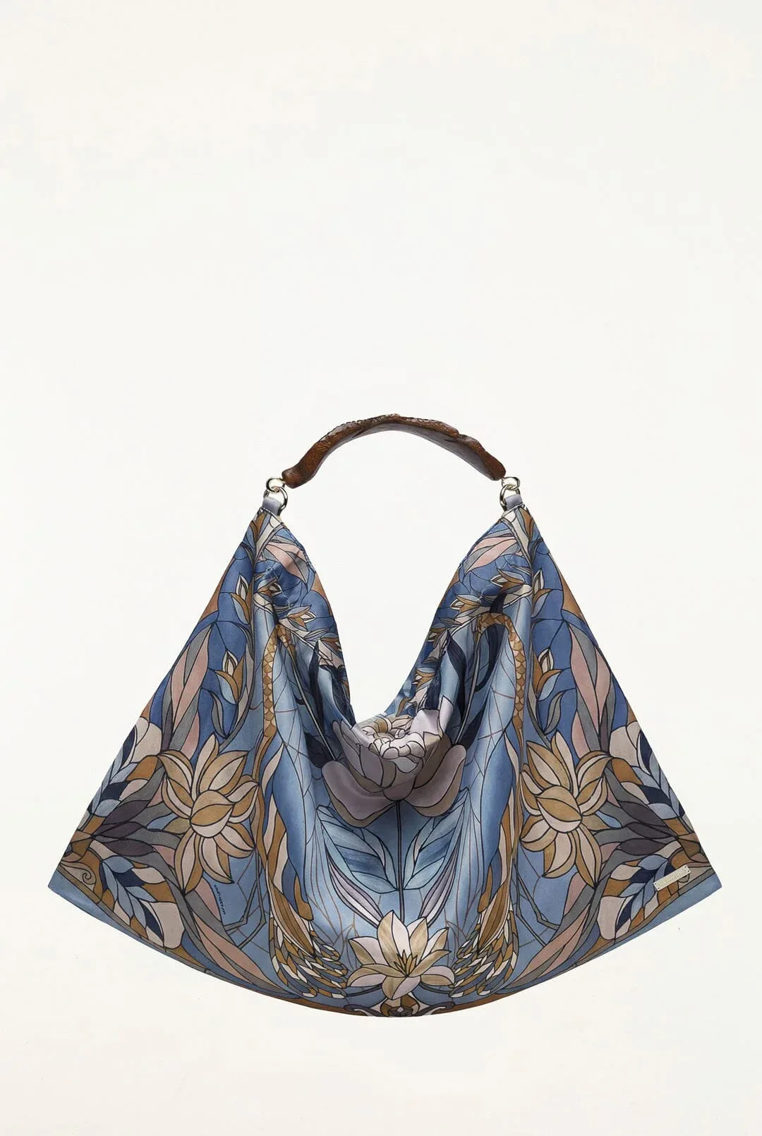 Wood Handle Large Scarf Bag by FARM Rio