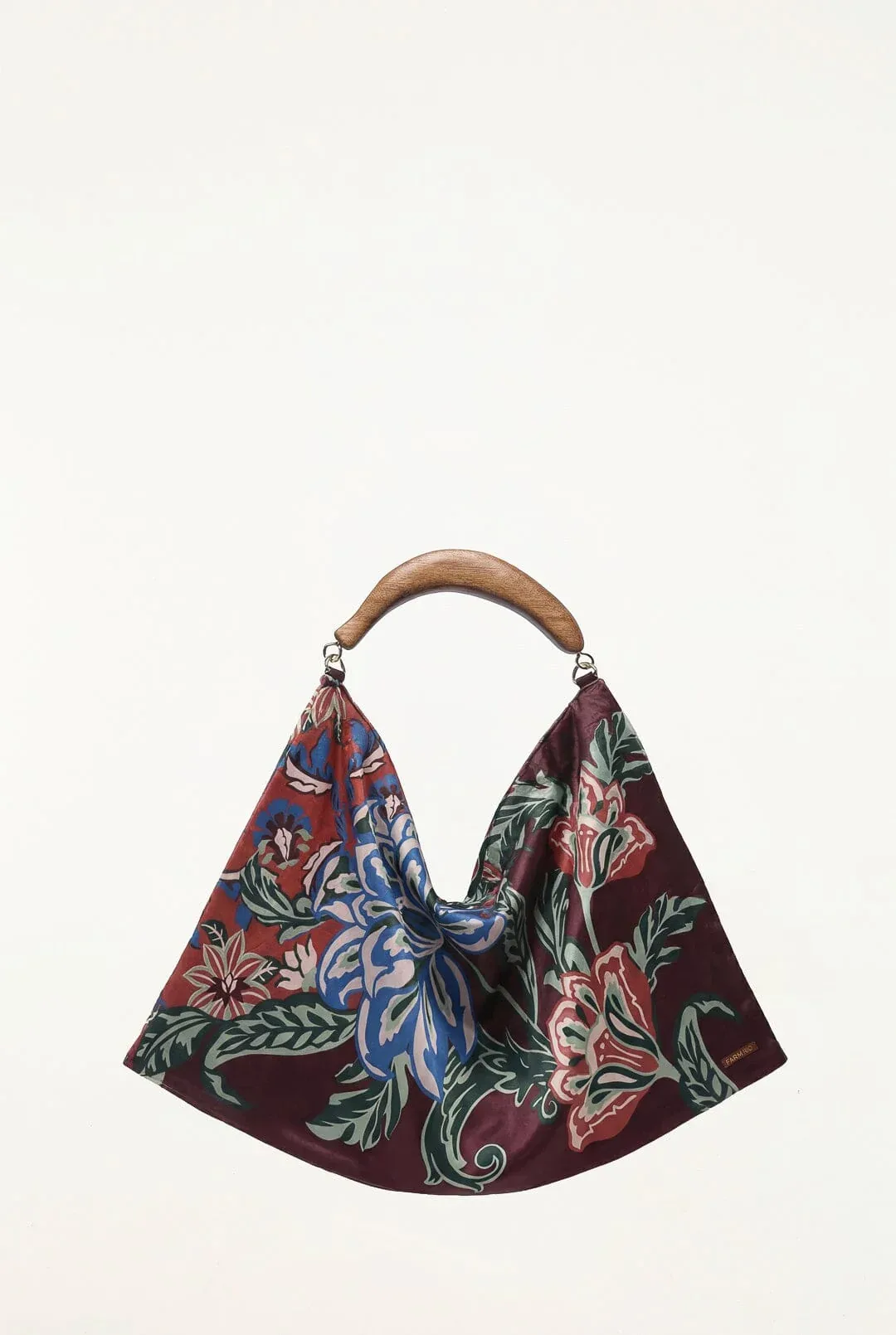 Velvet Wood Handle Small Scarf Bag by FARM Rio
