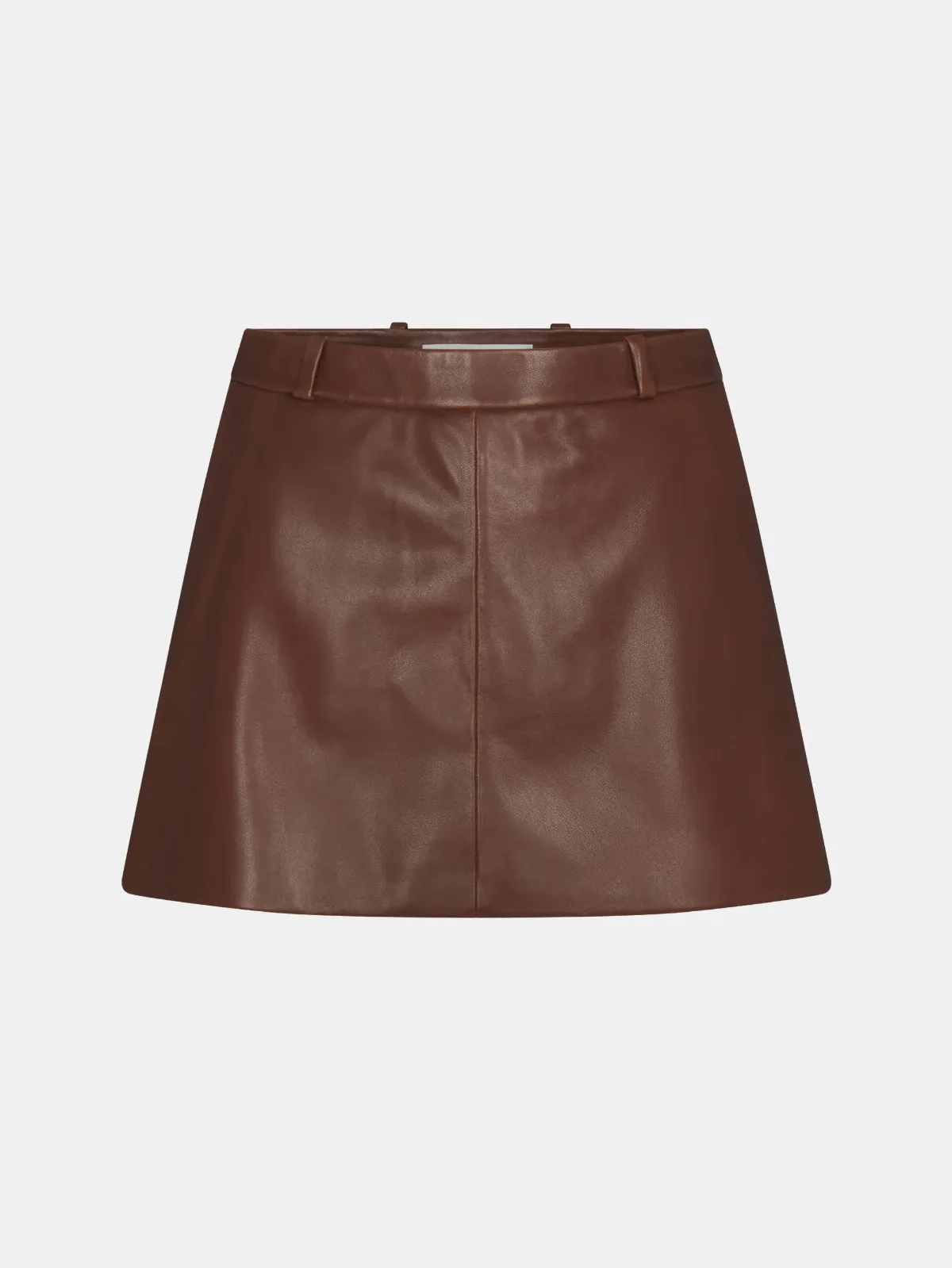 The Leather Mini Skirt by FRAME