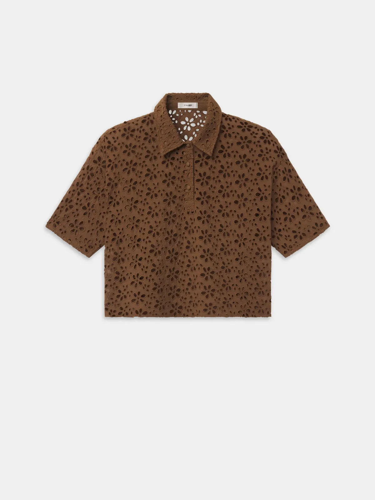 The Downing Eyelet Polo by FRAME