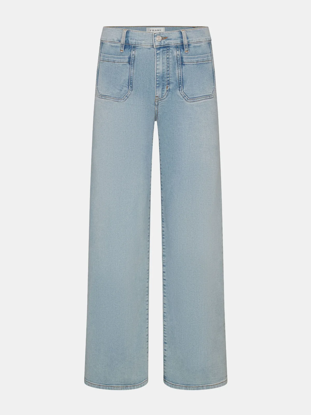 Le Pixie Slim Palazzo Modernist Pocket Jeans by FRAME