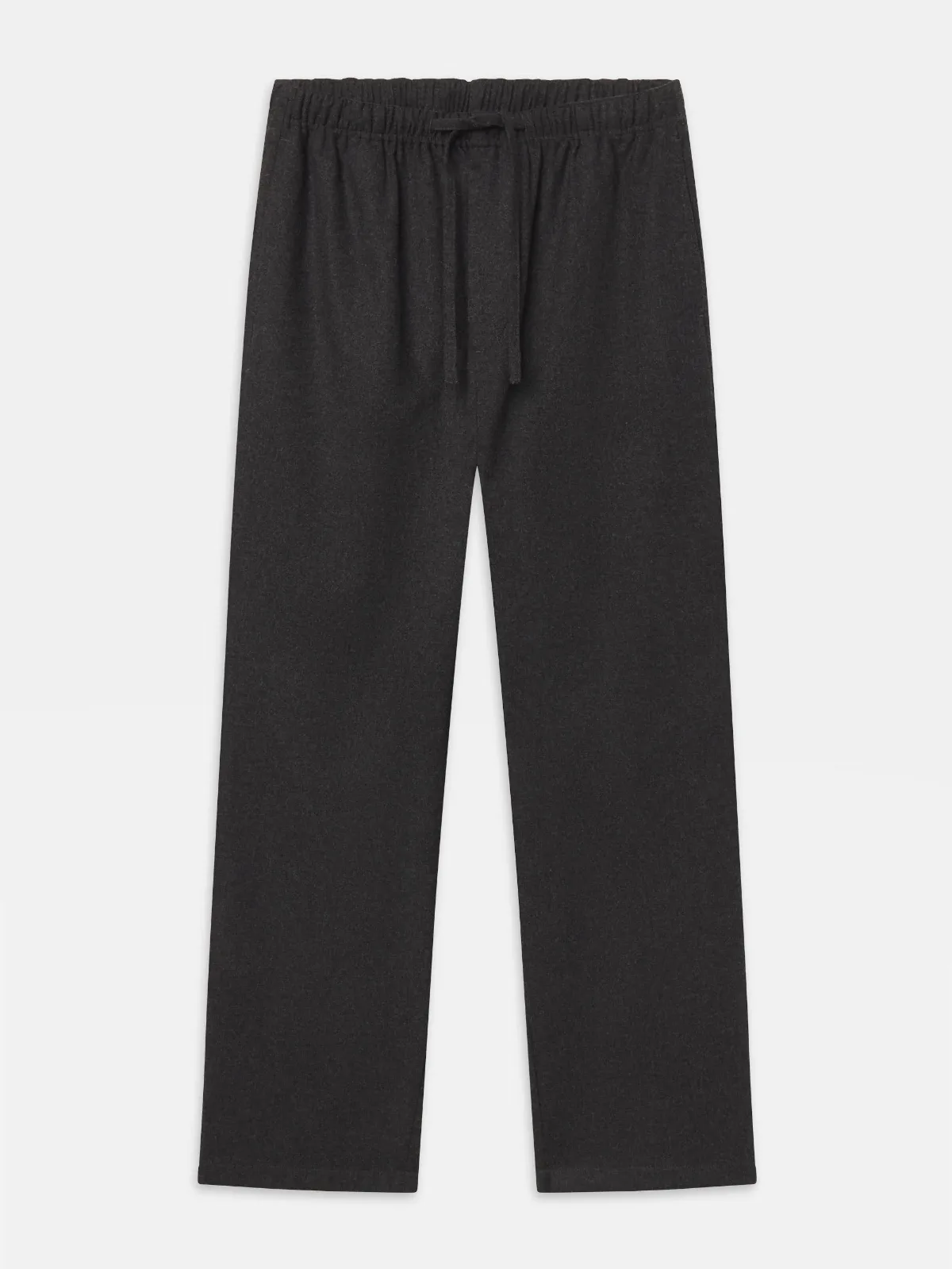 Flannel Easy Trousers Pants Grey Melange Wool by FRAME