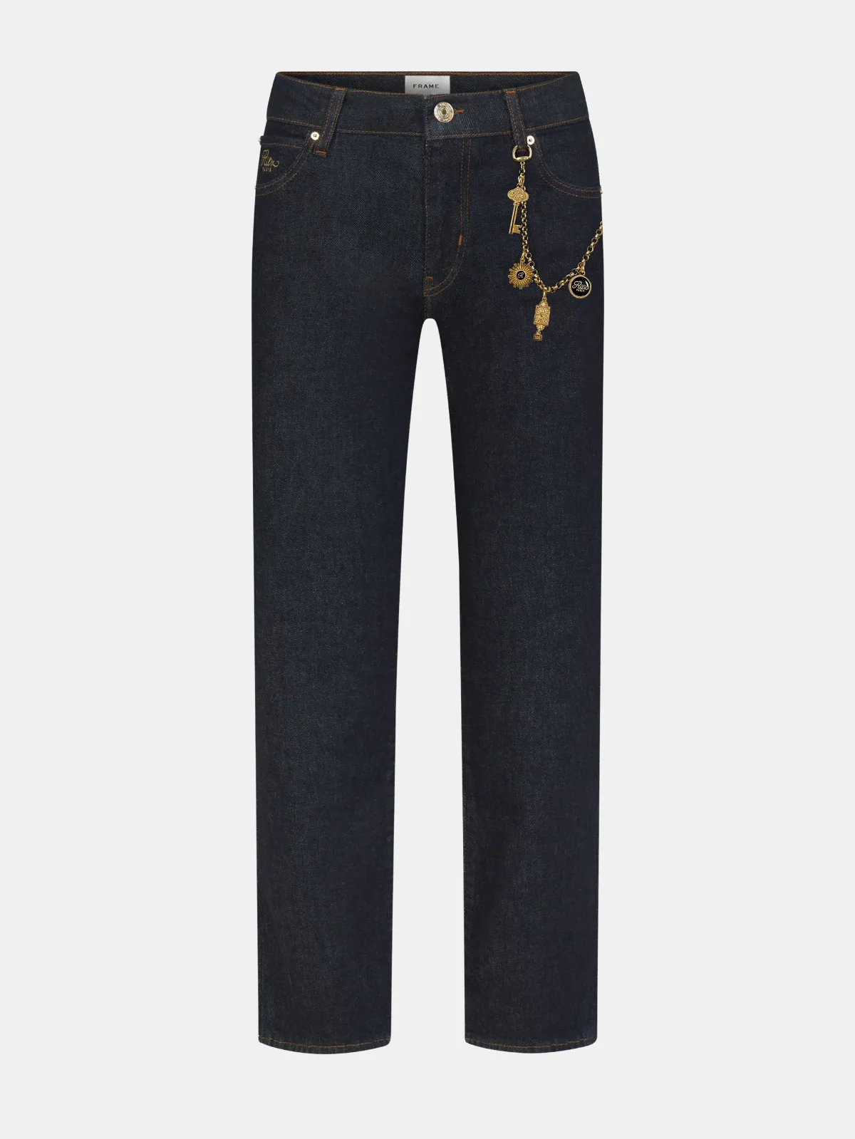 The Ritz Cigarette Pants Rinse Denim by FRAME
