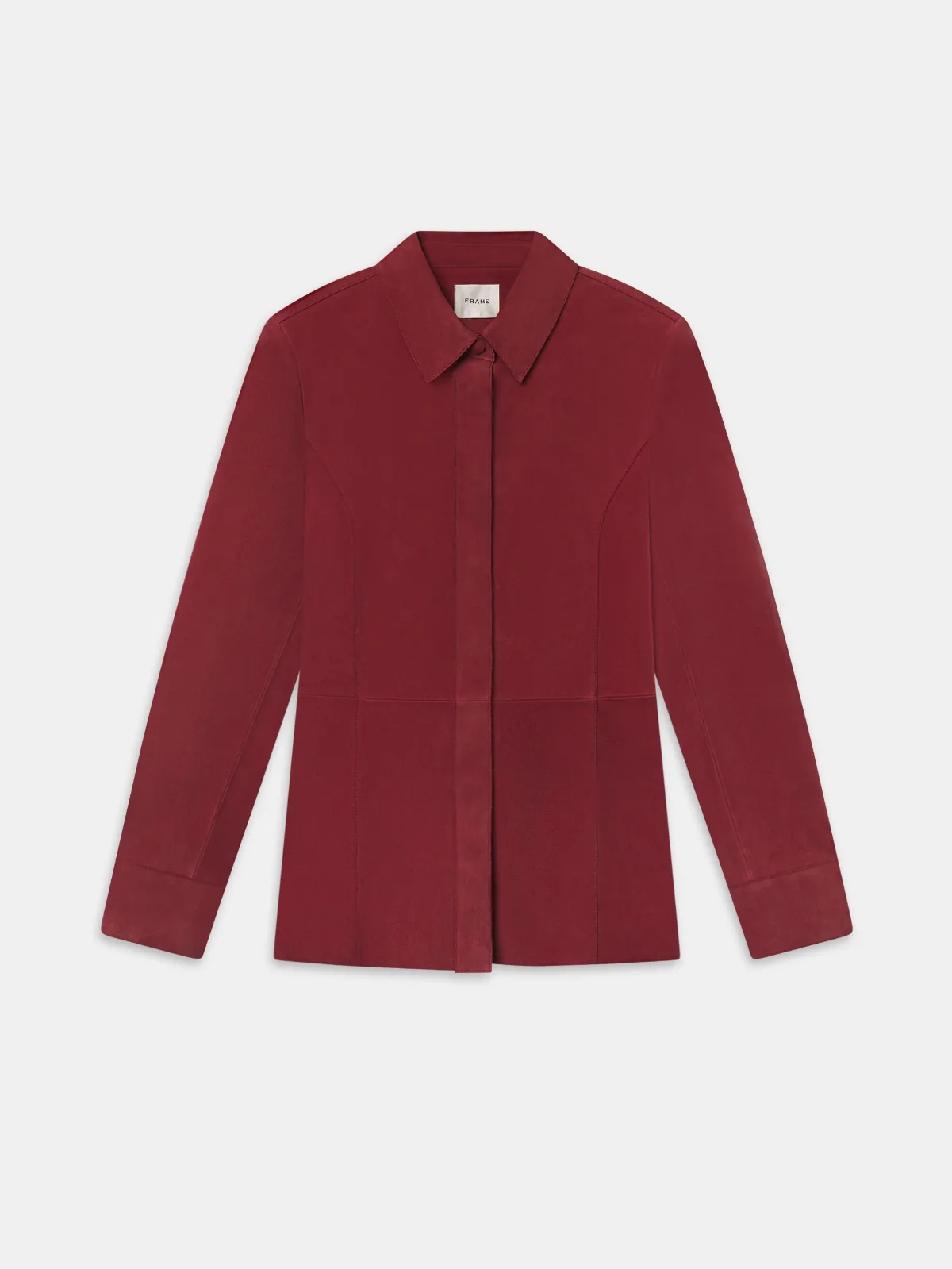 The Suede Shirt Garnet