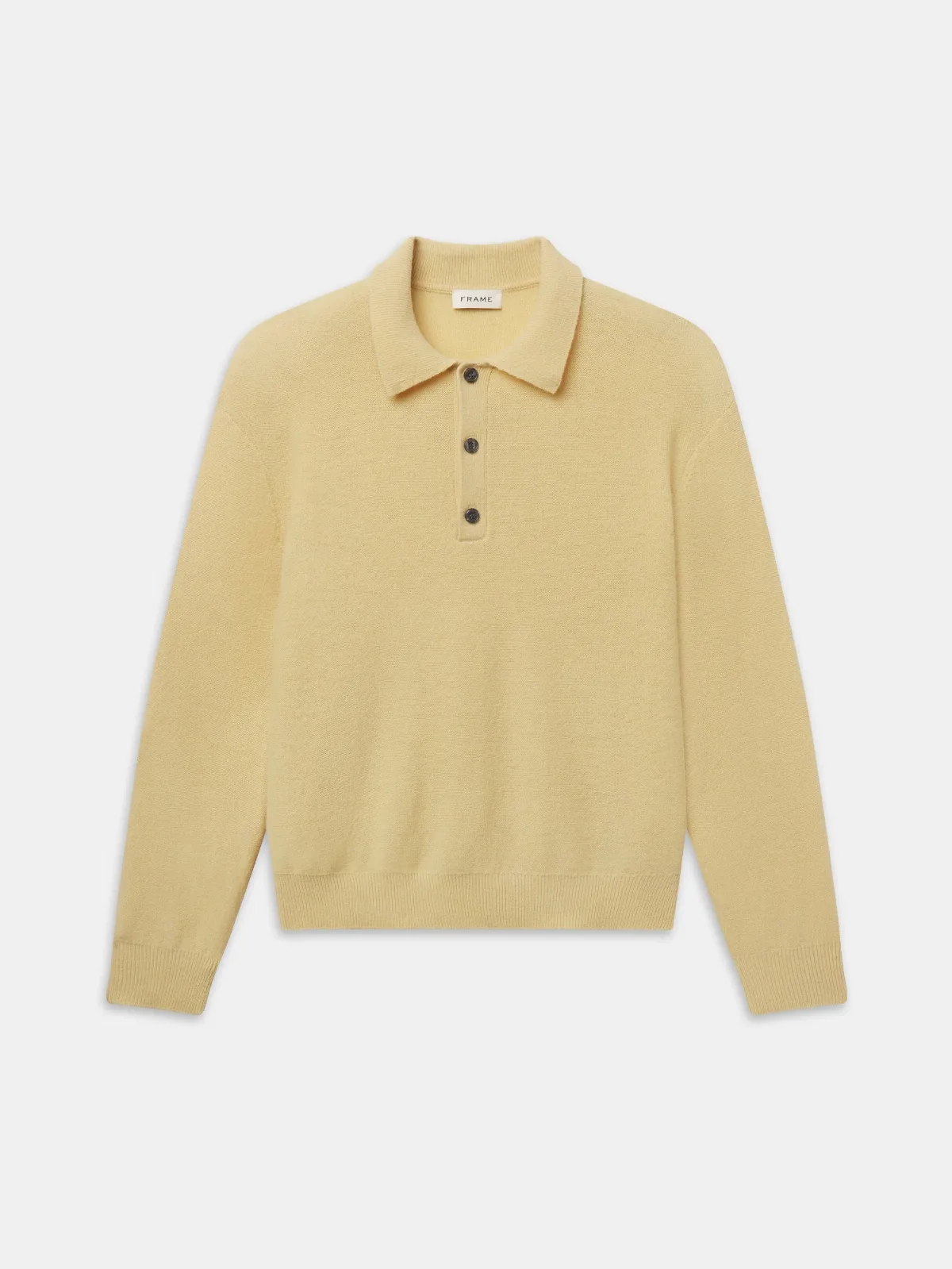 Boiled Wool Polo Sweater