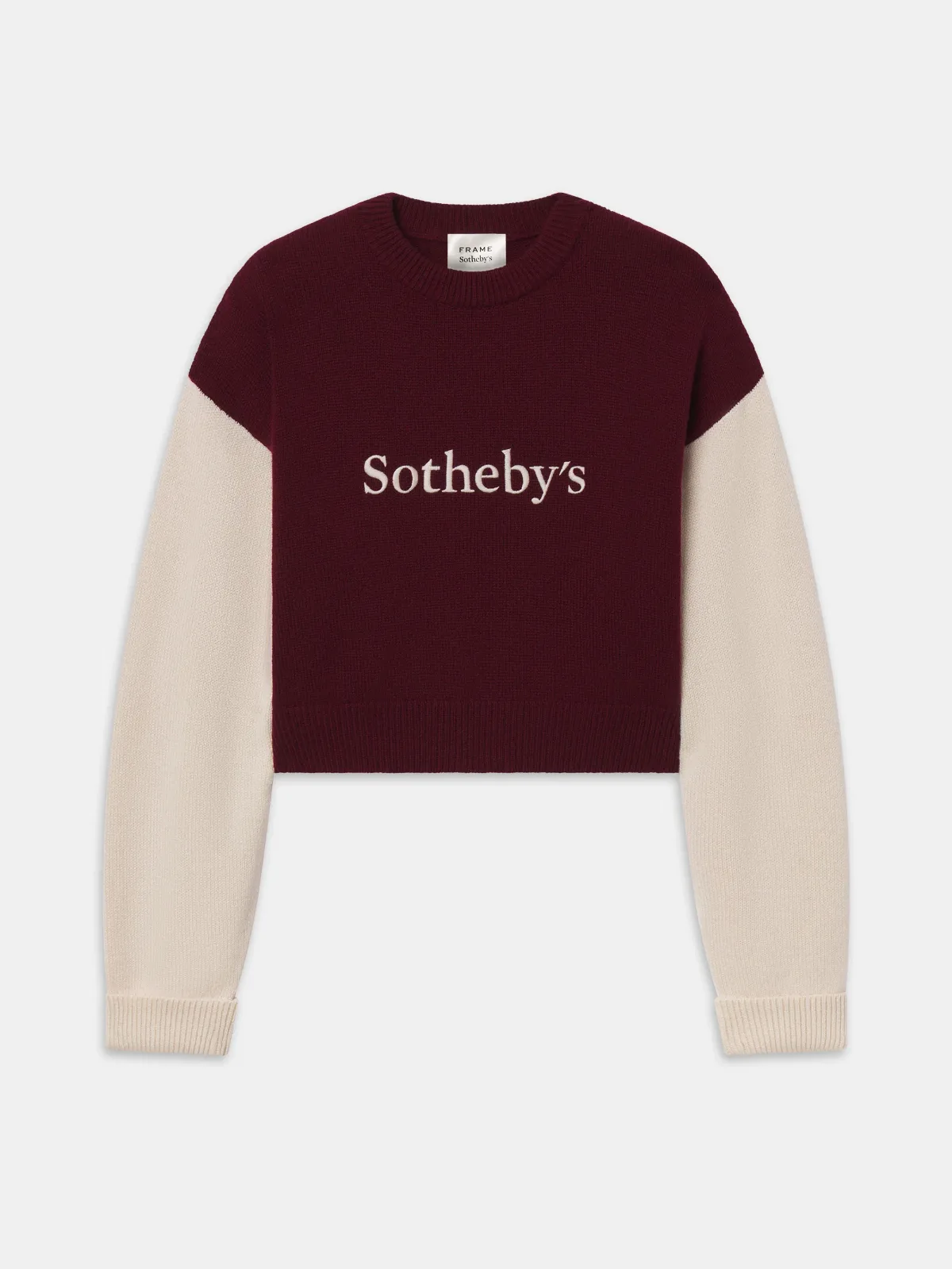 Sothebys Cashmere Sweater Burgundy Multi by FRAME