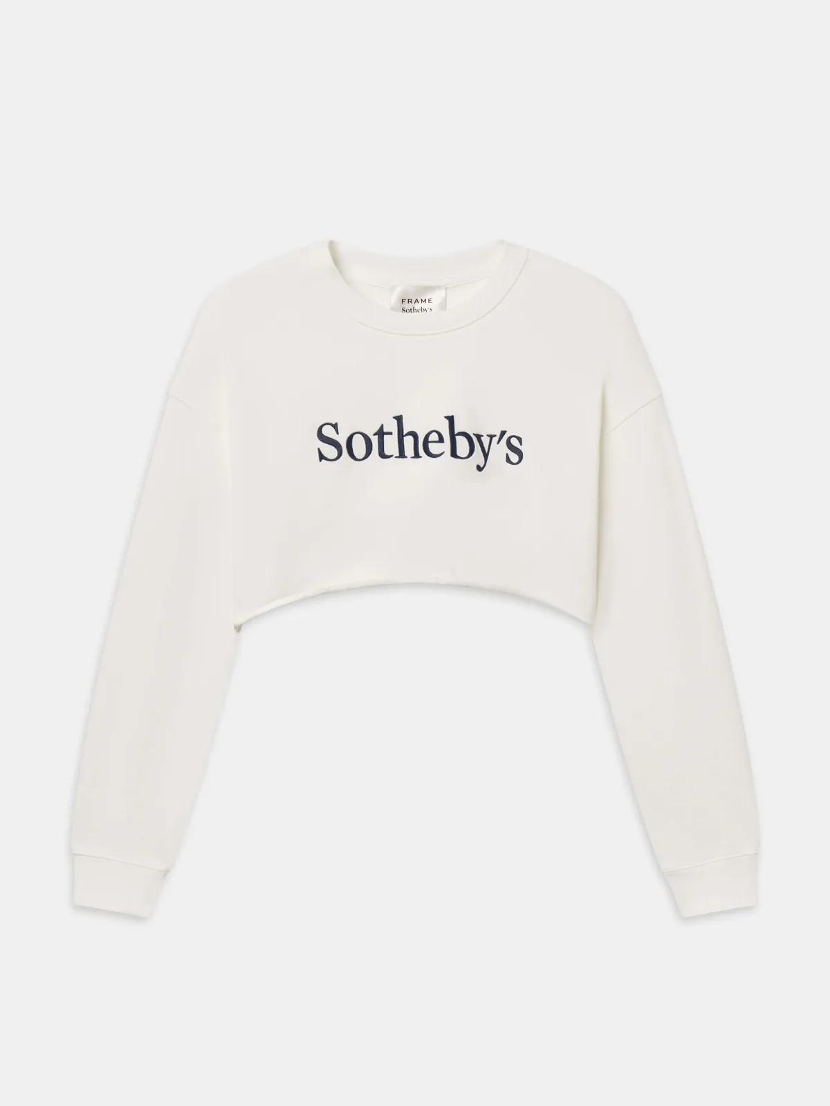Sothebys Cropped Sweatshirt Cream by FRAME