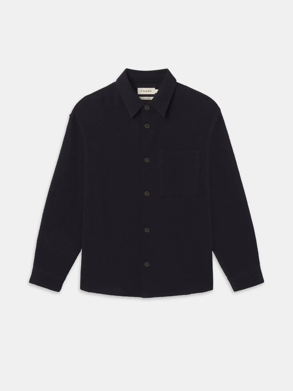 Open Weave Shirt Dark Navy by FRAME
