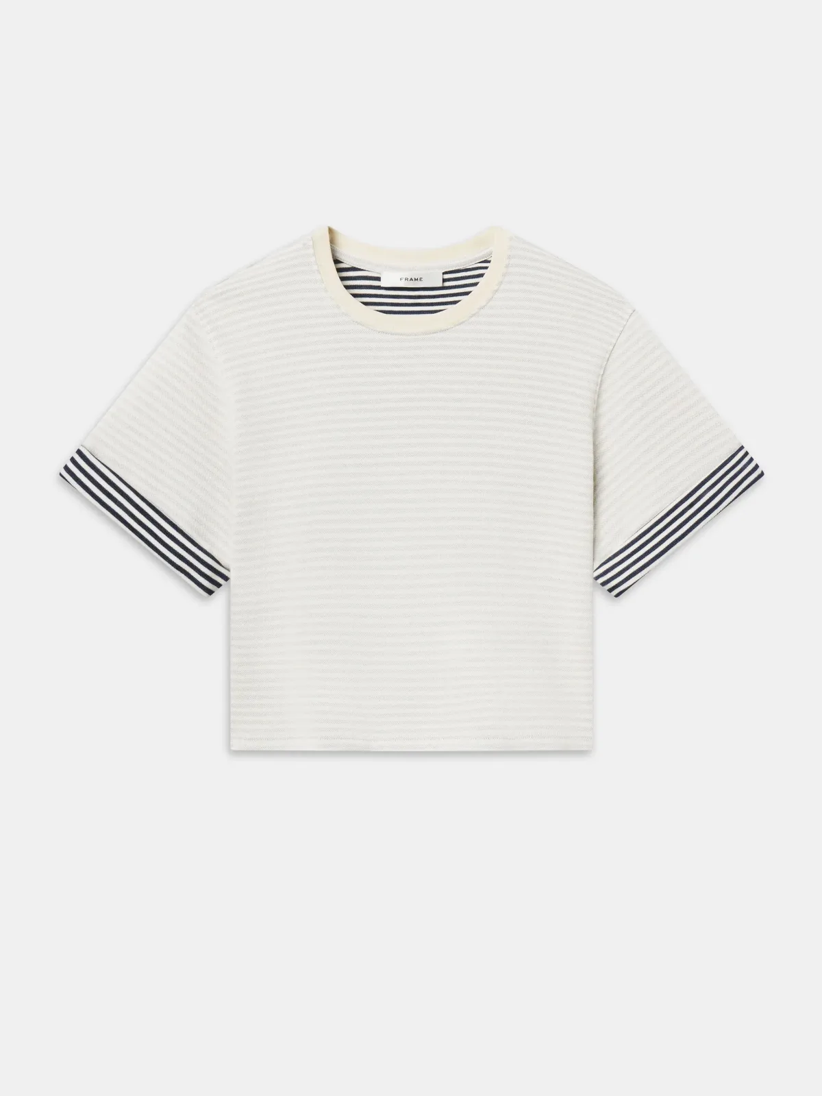 The Stripe Cuff Top by FRAME