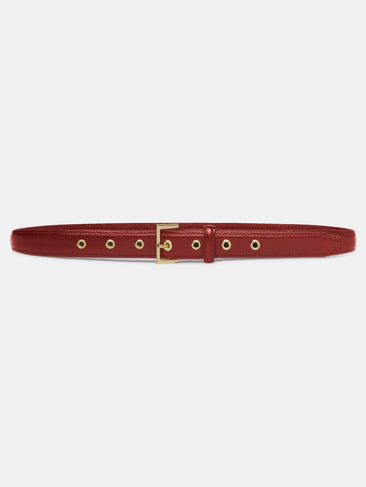 The Eyelet Belt Cabernet by FRAME
