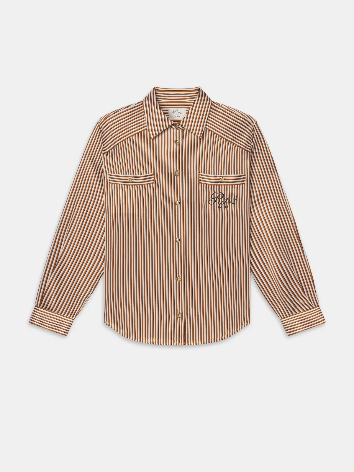 Ritz Striped Pajama Shirt by FRAME