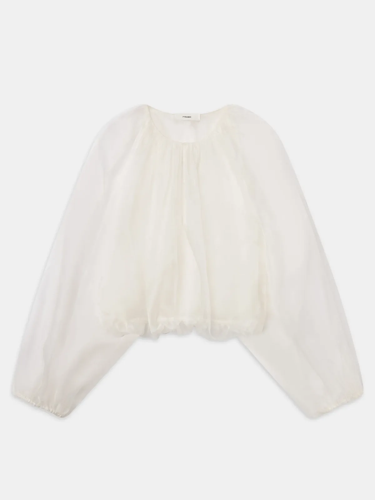 The Sheer Balloon Blouse Top by FRAME