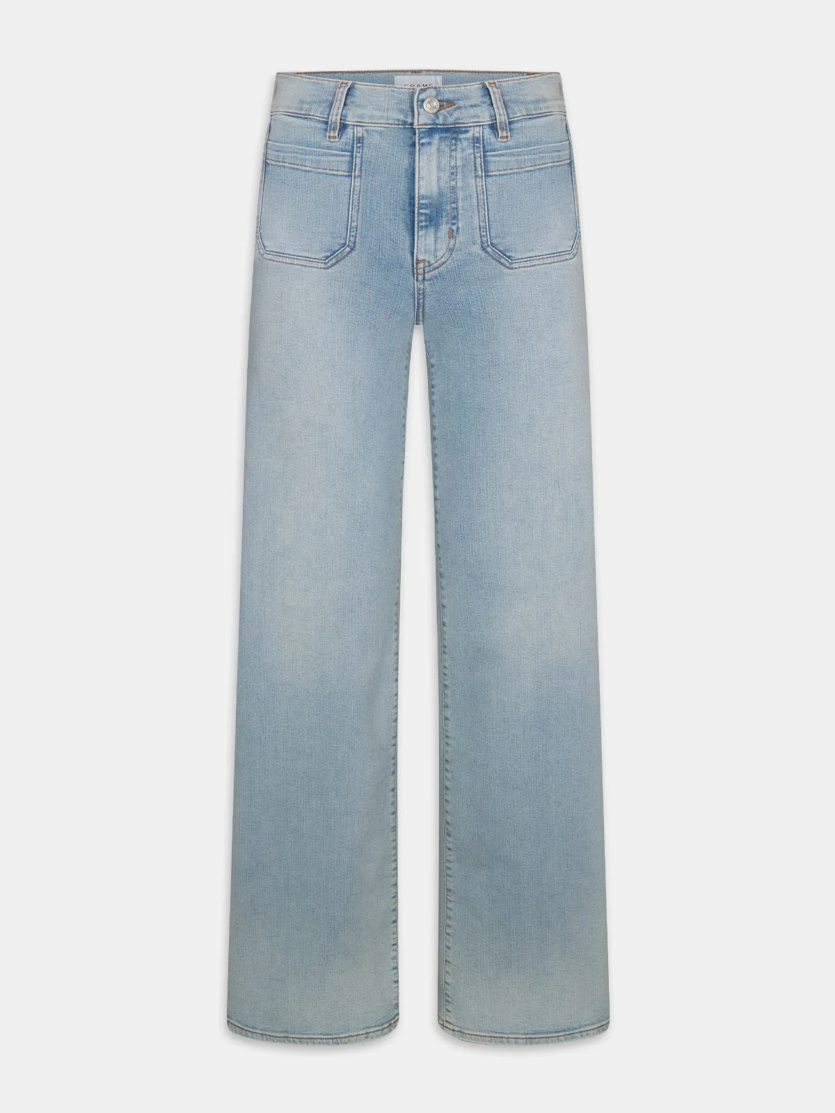 Le Slim Palazzo Long Modernist Pocket Jeans by FRAME