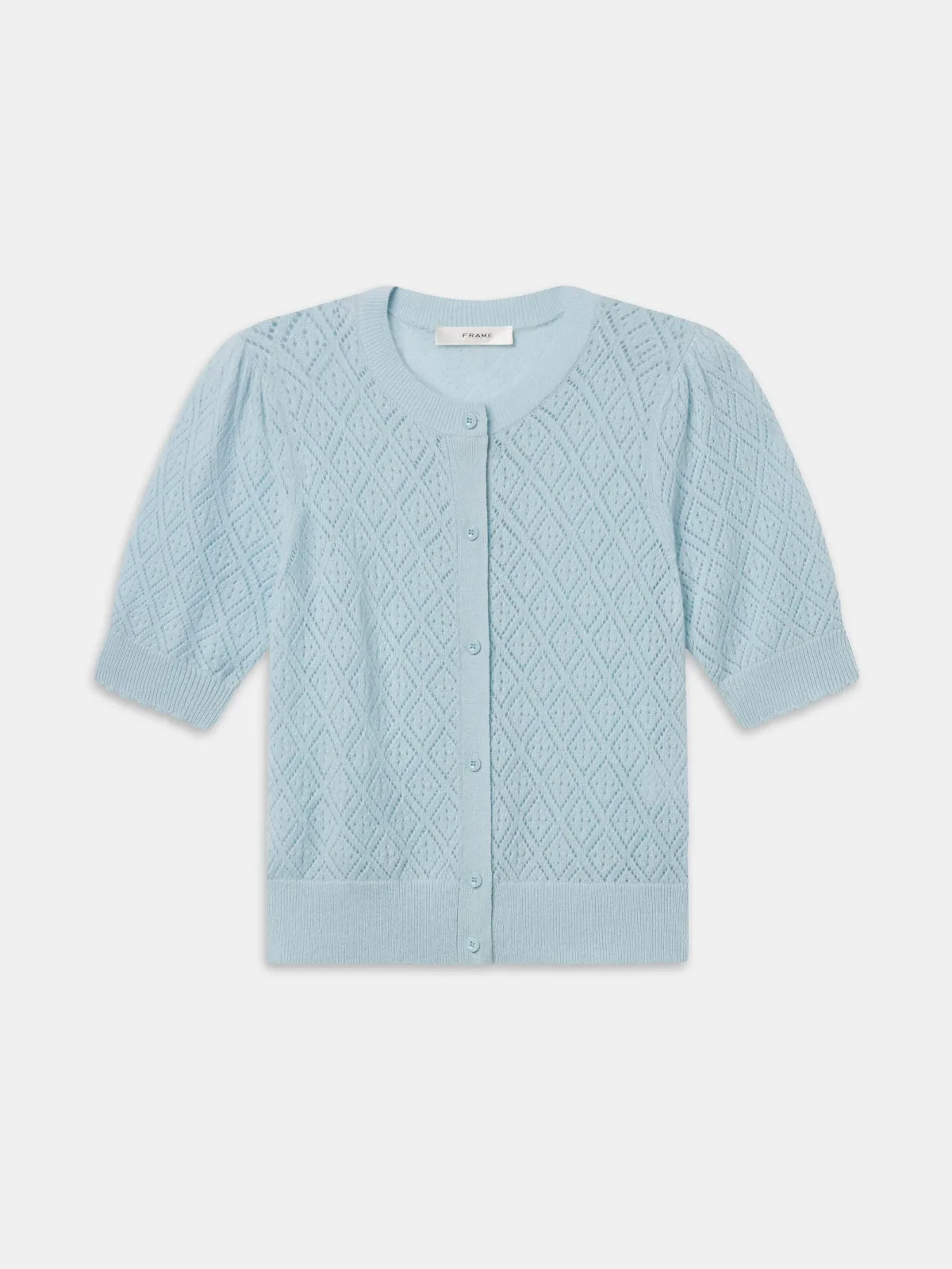 The Delicate Cashmere Cardi Sky Blue by FRAME