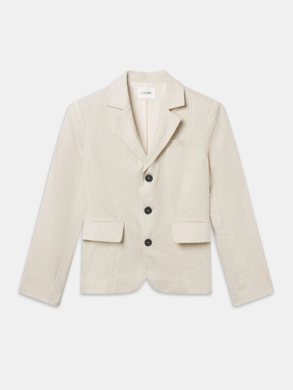 The Striped Smart Blazer by FRAME