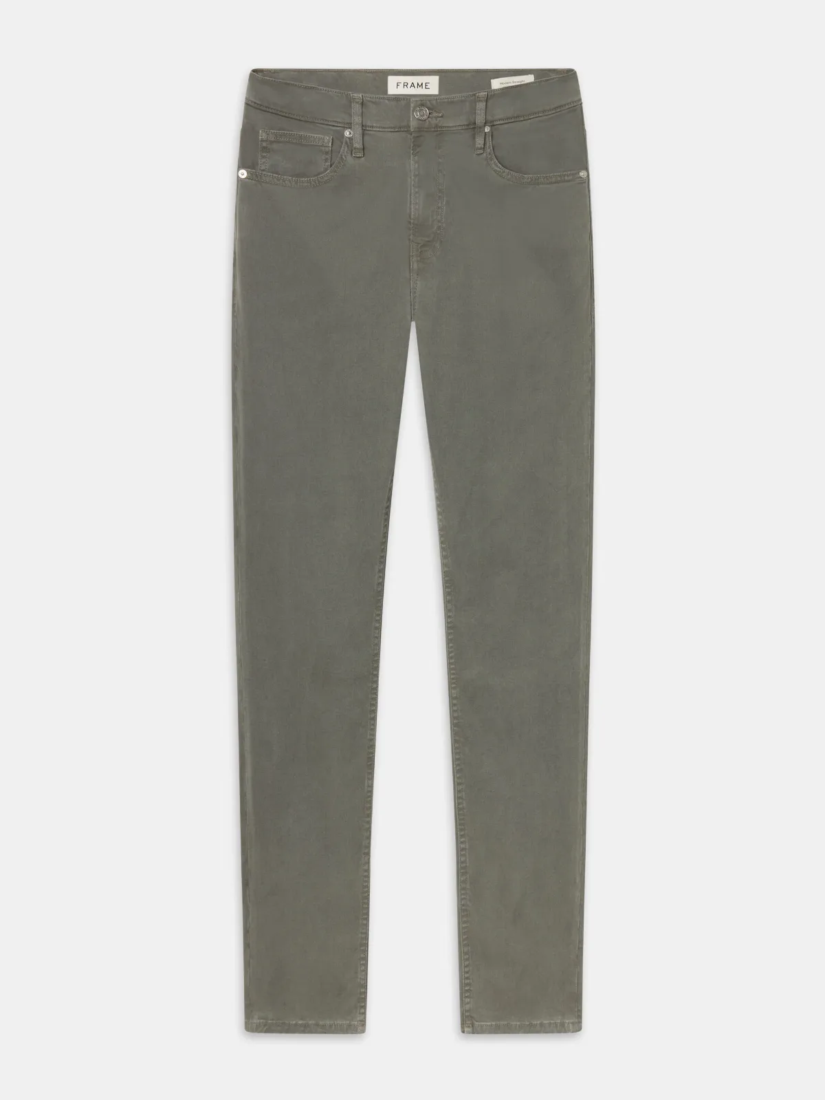Modern Straight Brushed Twill Jeans by FRAME
