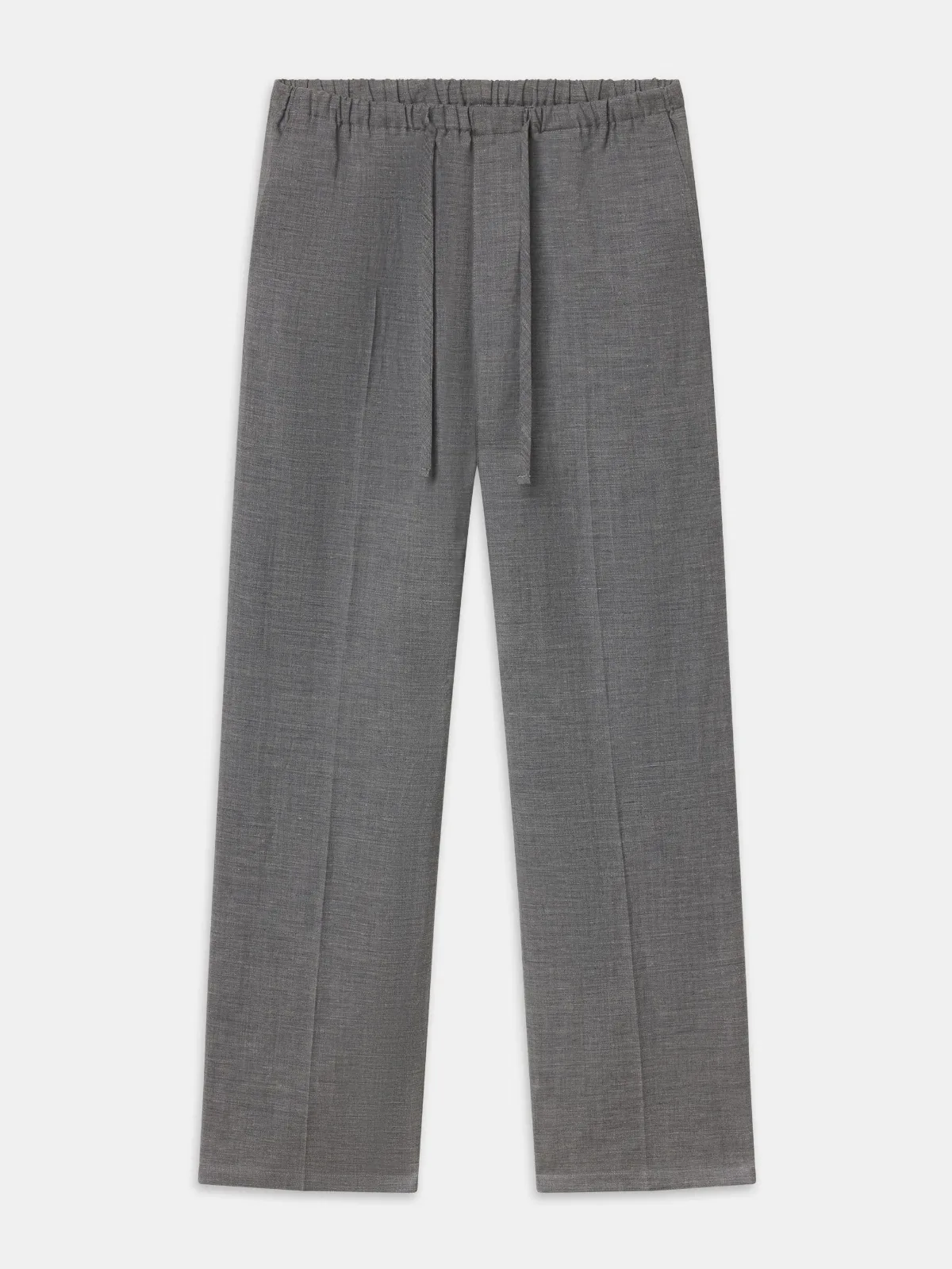 Easy Wide Leg Trousers Pants Grey Melange by FRAME