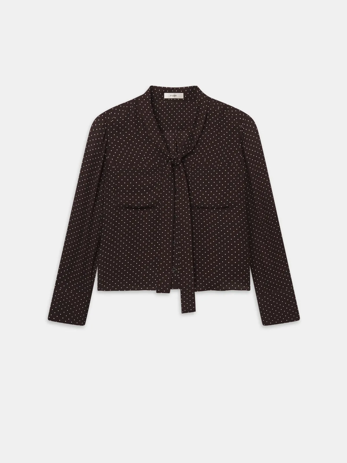 The Modern Tie Blouse Top by FRAME