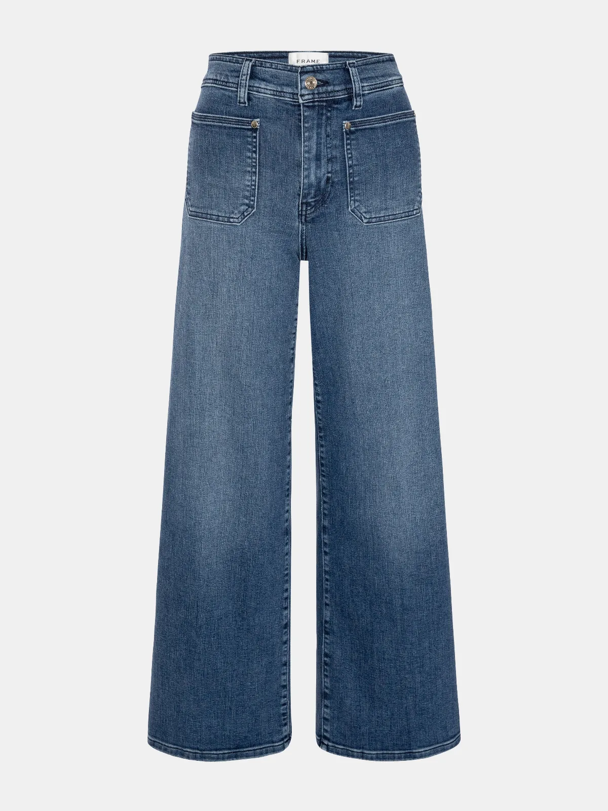 Le Slim Palazzo Crop Harbor Pocket Jeans Archive
