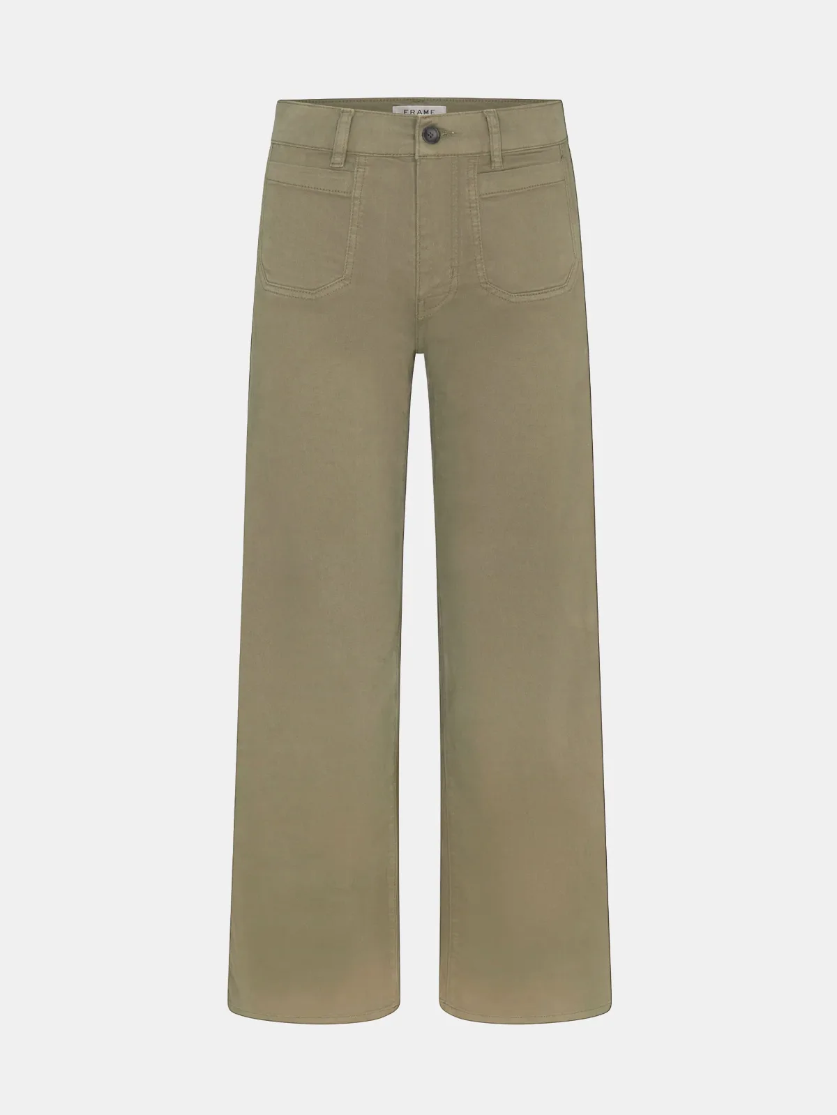 Le Slim Palazzo Modernist Pocket Crop Jeans Grasshopper by FRAME