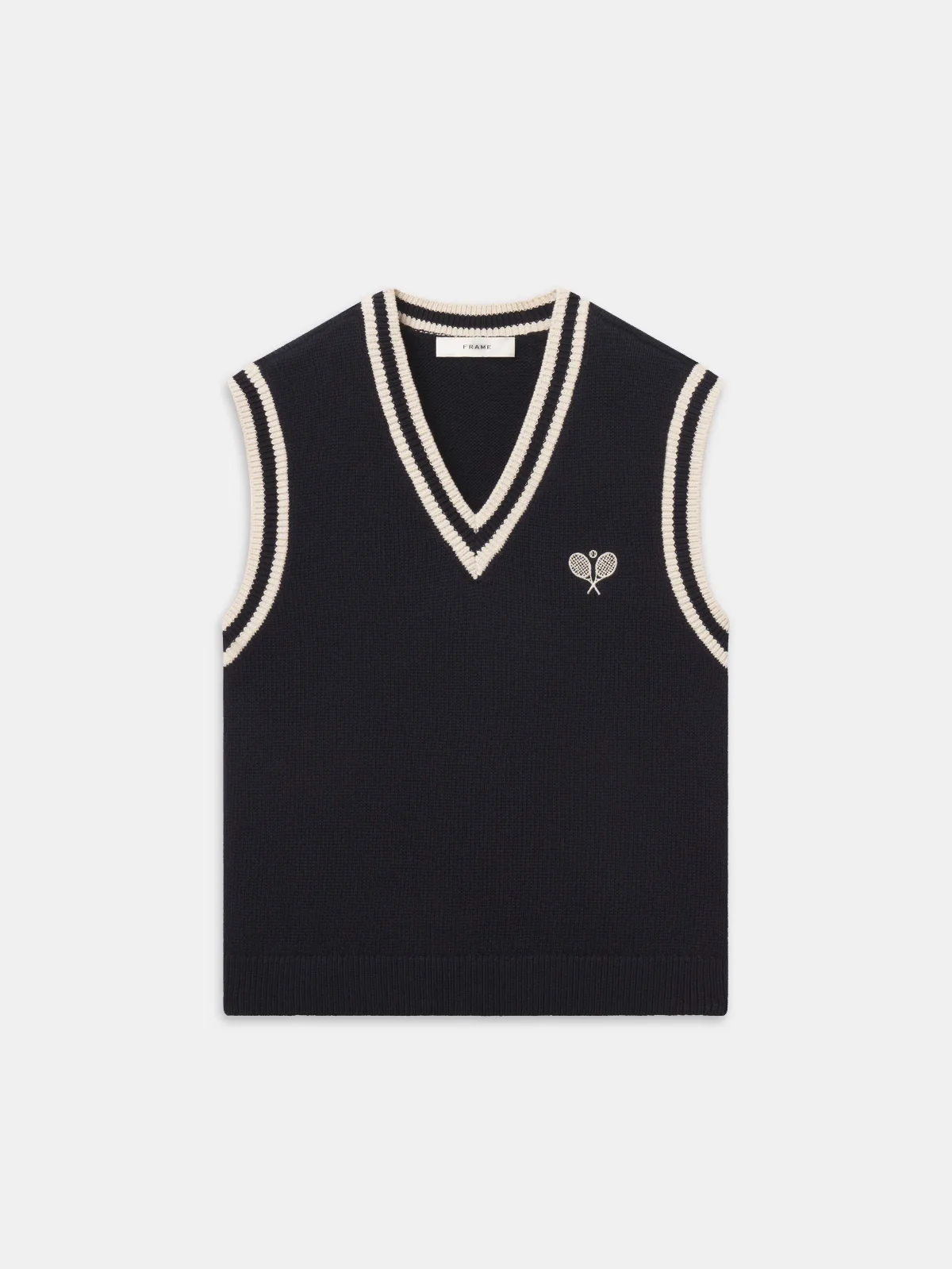 The Tennis Vest Navy by FRAME