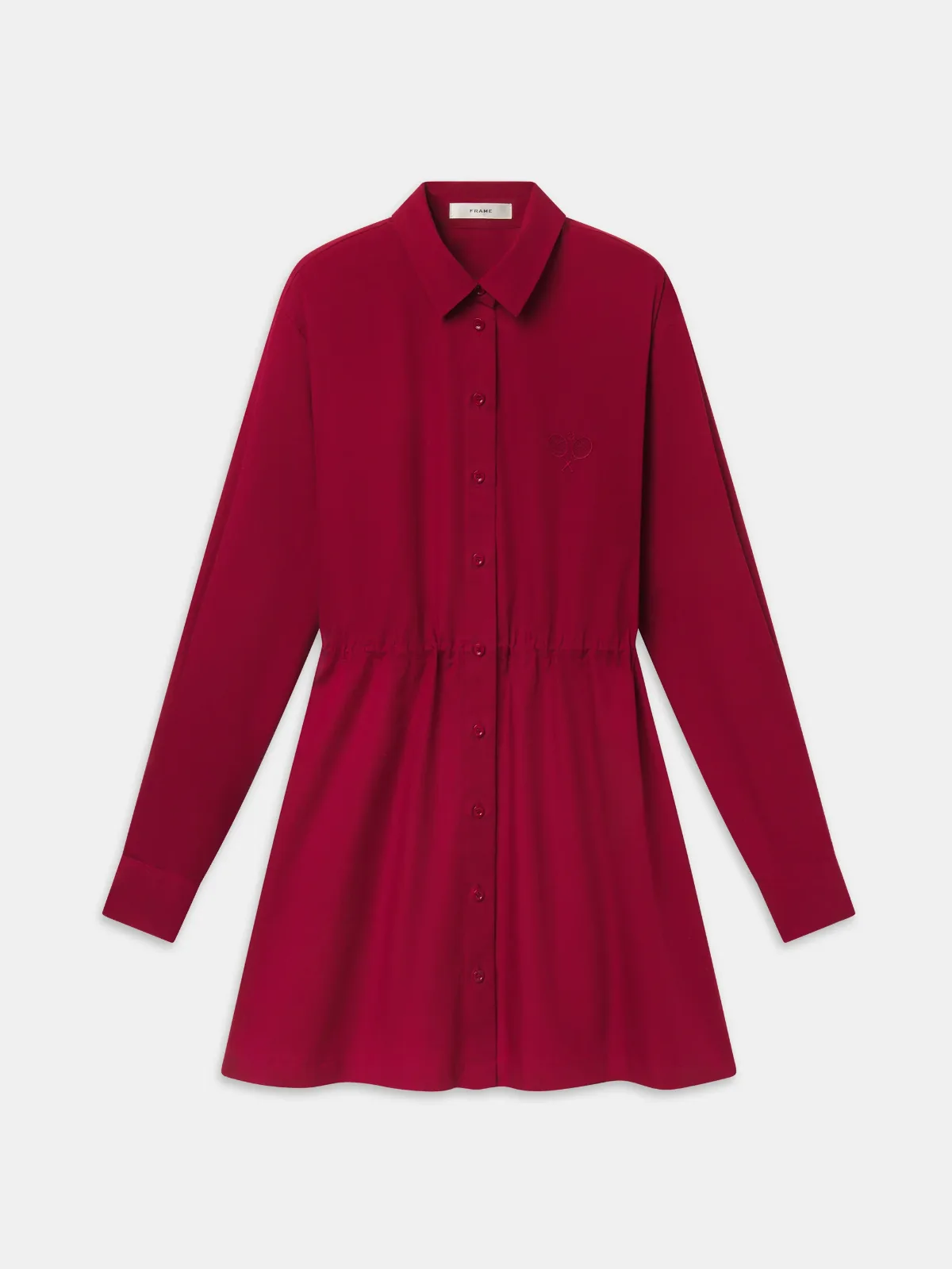 The Tennis Shirt Dress Matchpoint Red by FRAME