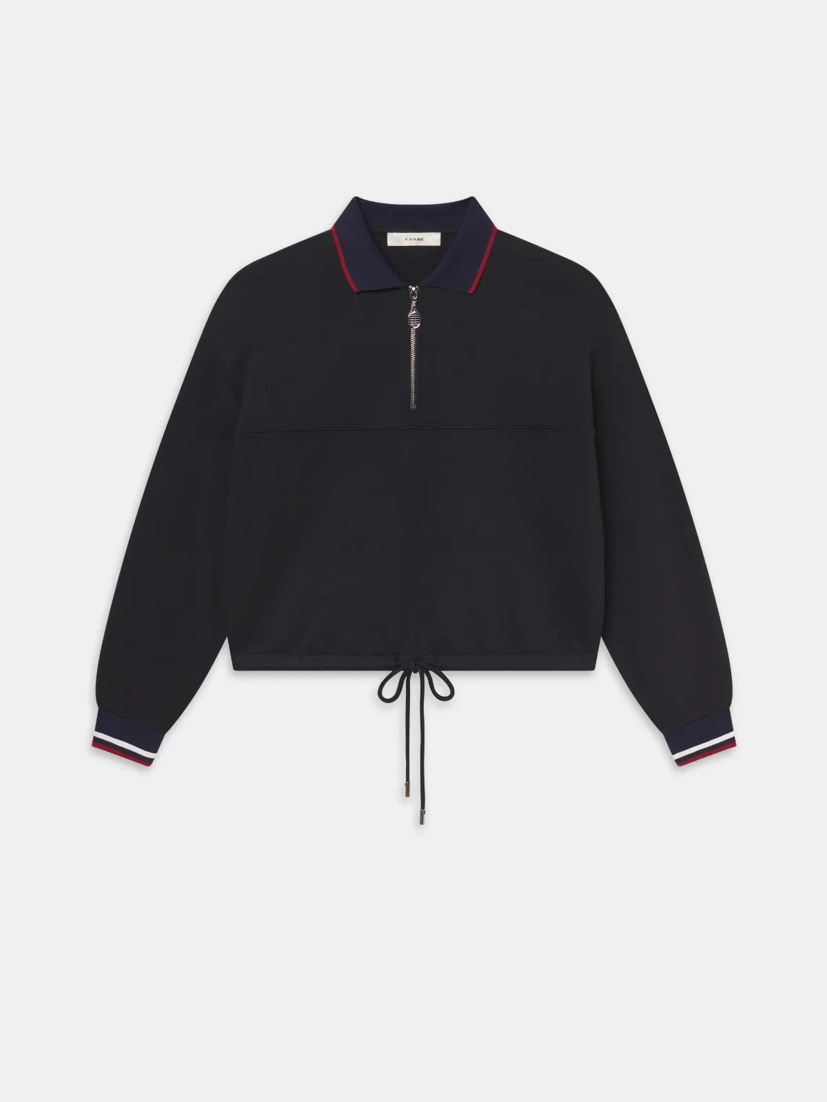 The Tennis Quarter Zip Navy by FRAME