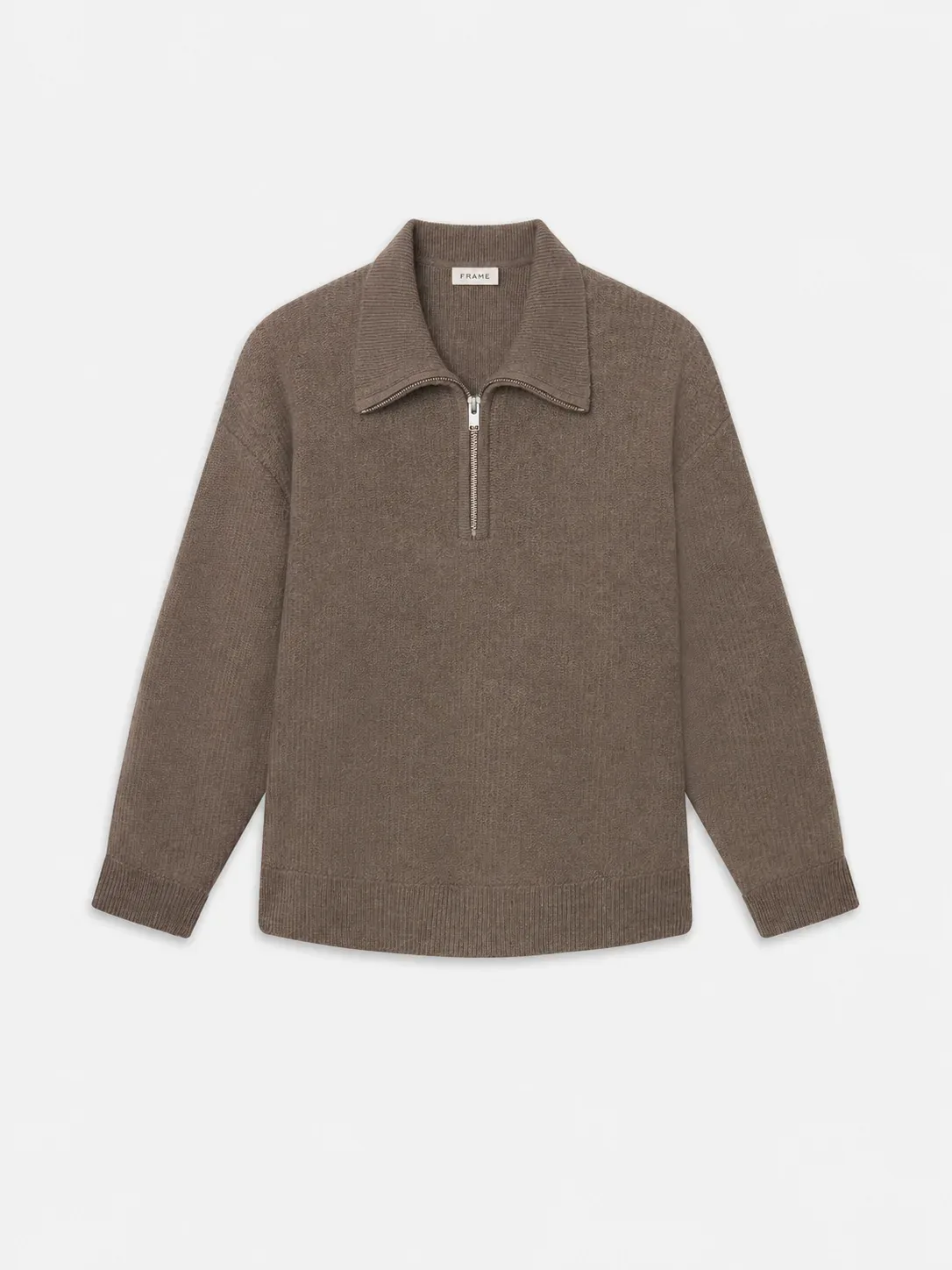 Retro Polo Sweater Soft Taupe