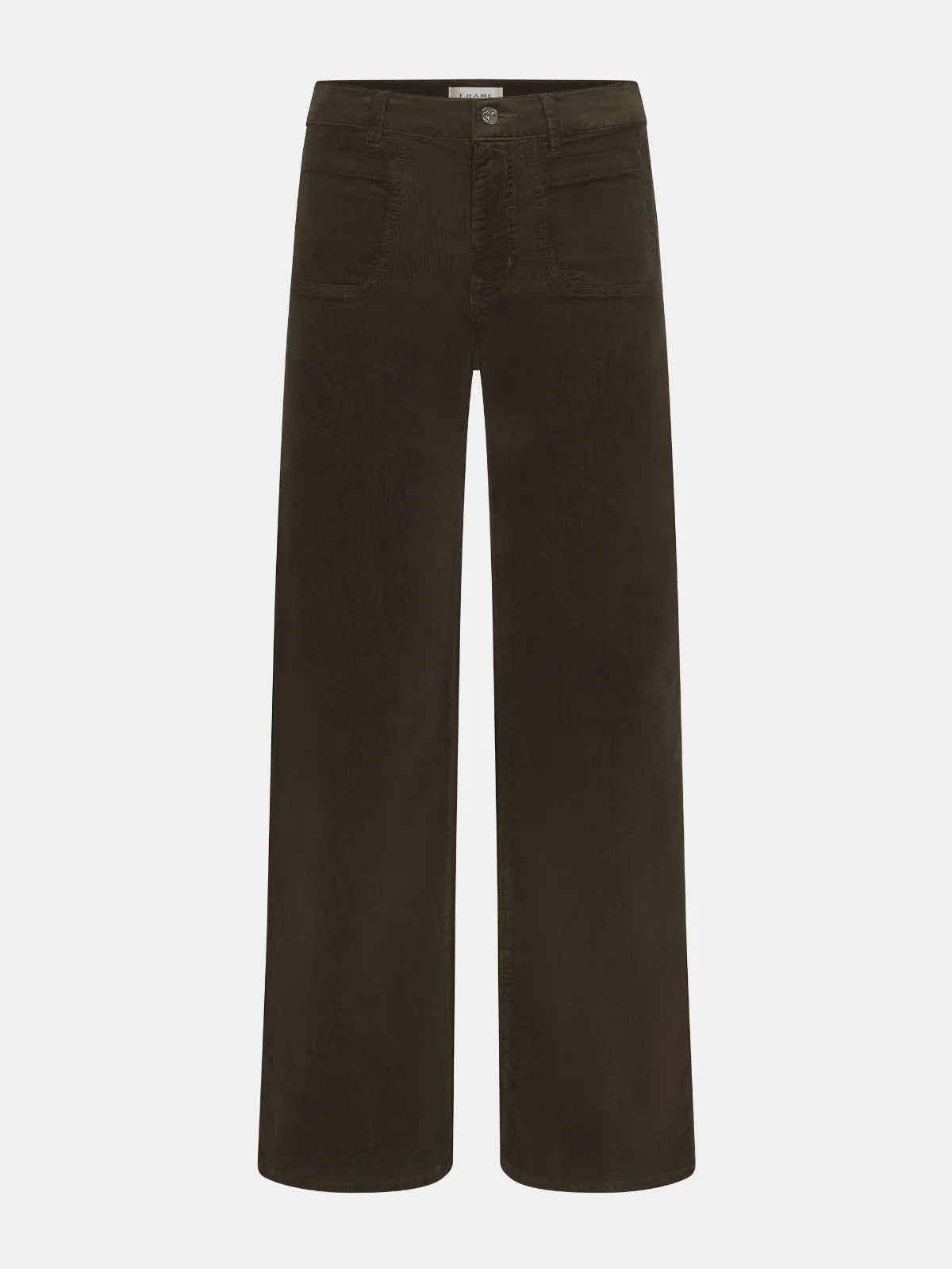 Le Slim Palazzo Modernist Pocket Corduroy Pants