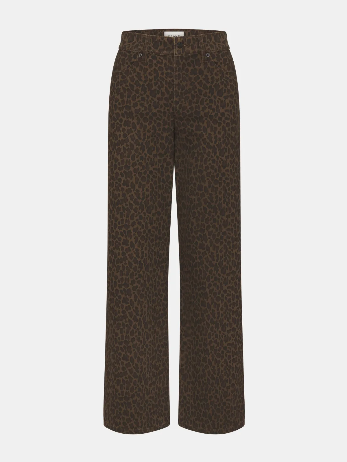 Le Slim Palazzo Jeans Leopard