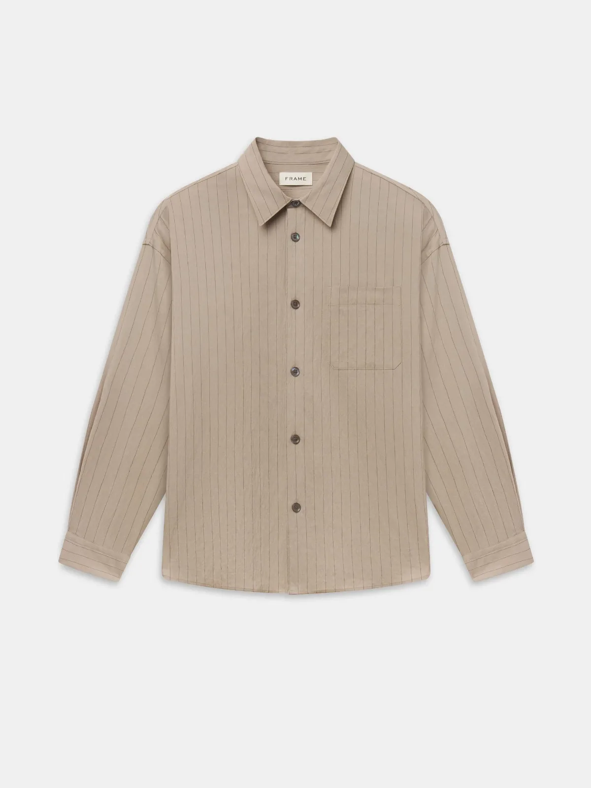 Stripe Shirt Beige Stripe