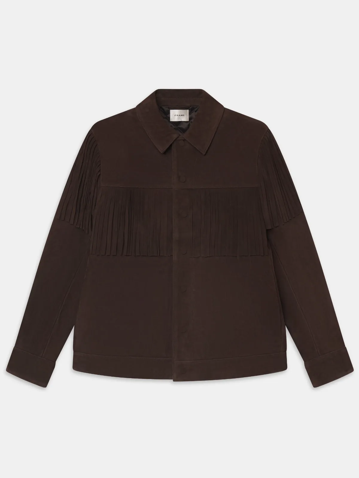 The Suede Rodeo Jacket Chestnut by FRAME