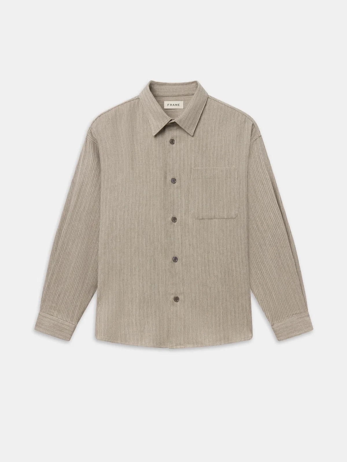 Wool Blend Stripe Shirt by FRAME