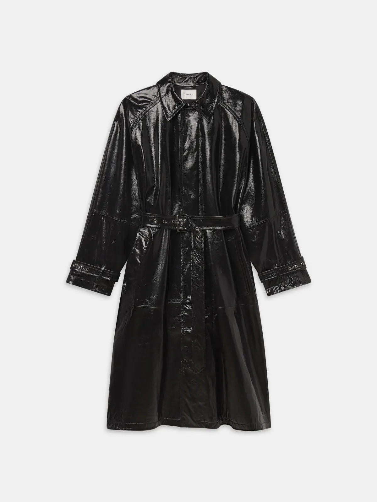 The Patent Leather Mac Coat by FRAME