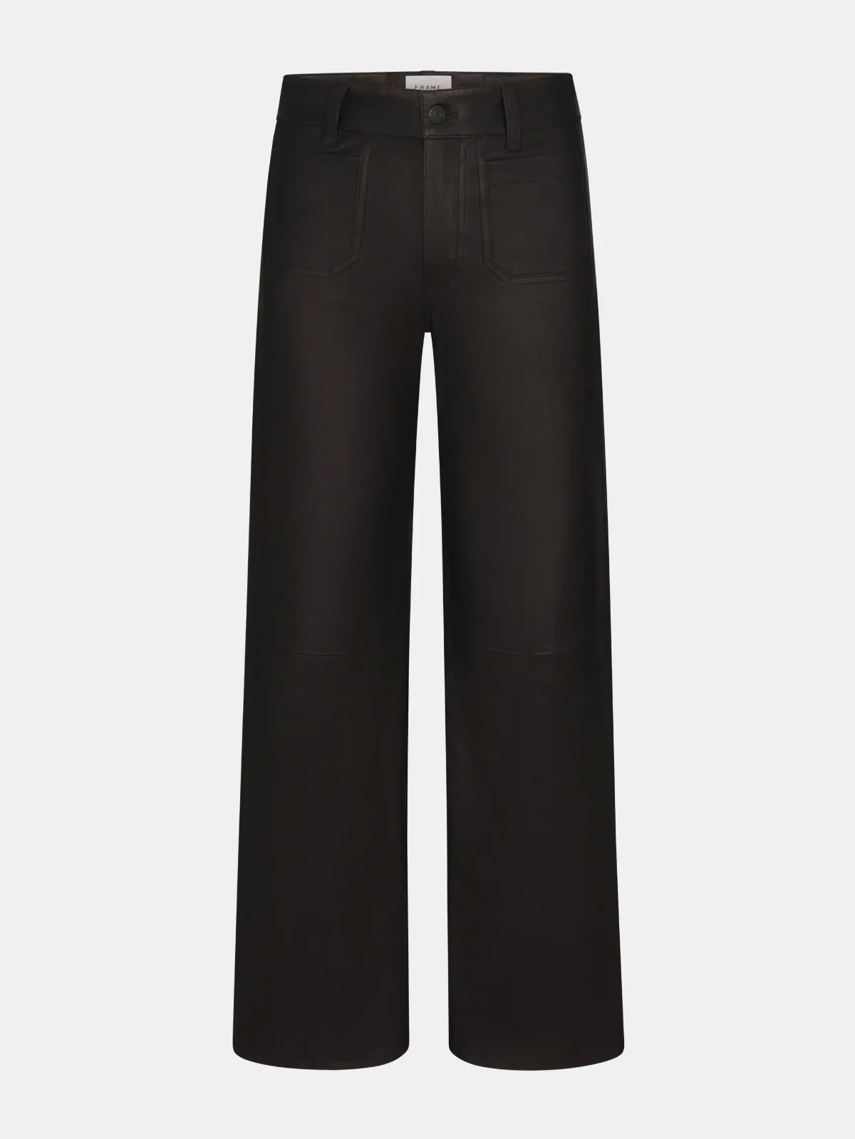 Leather Slim Palazzo Modernist Pocket Jeans by FRAME