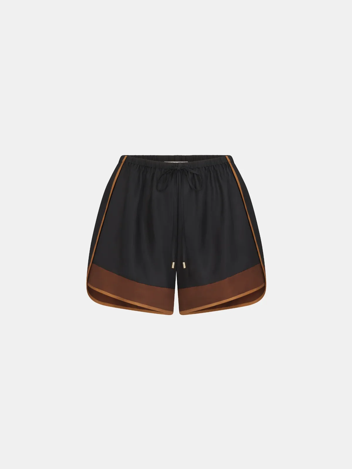 The Ritz Silk Varsity Shorts by FRAME
