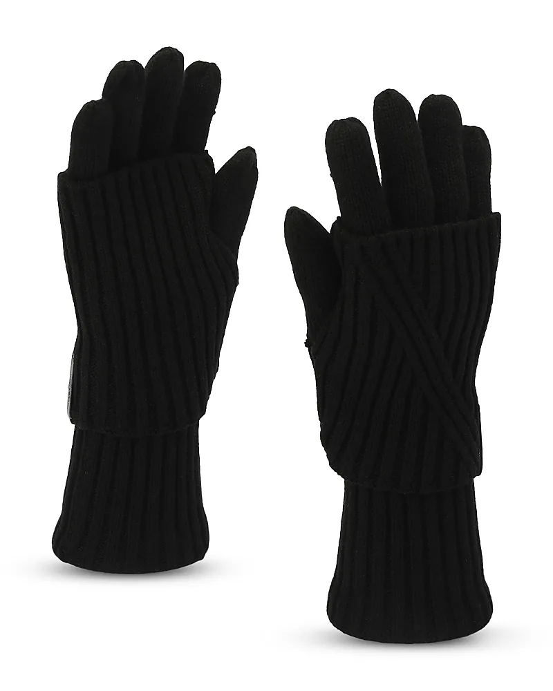 Margo Wool Blend Ribbed Gloves by AllSaints