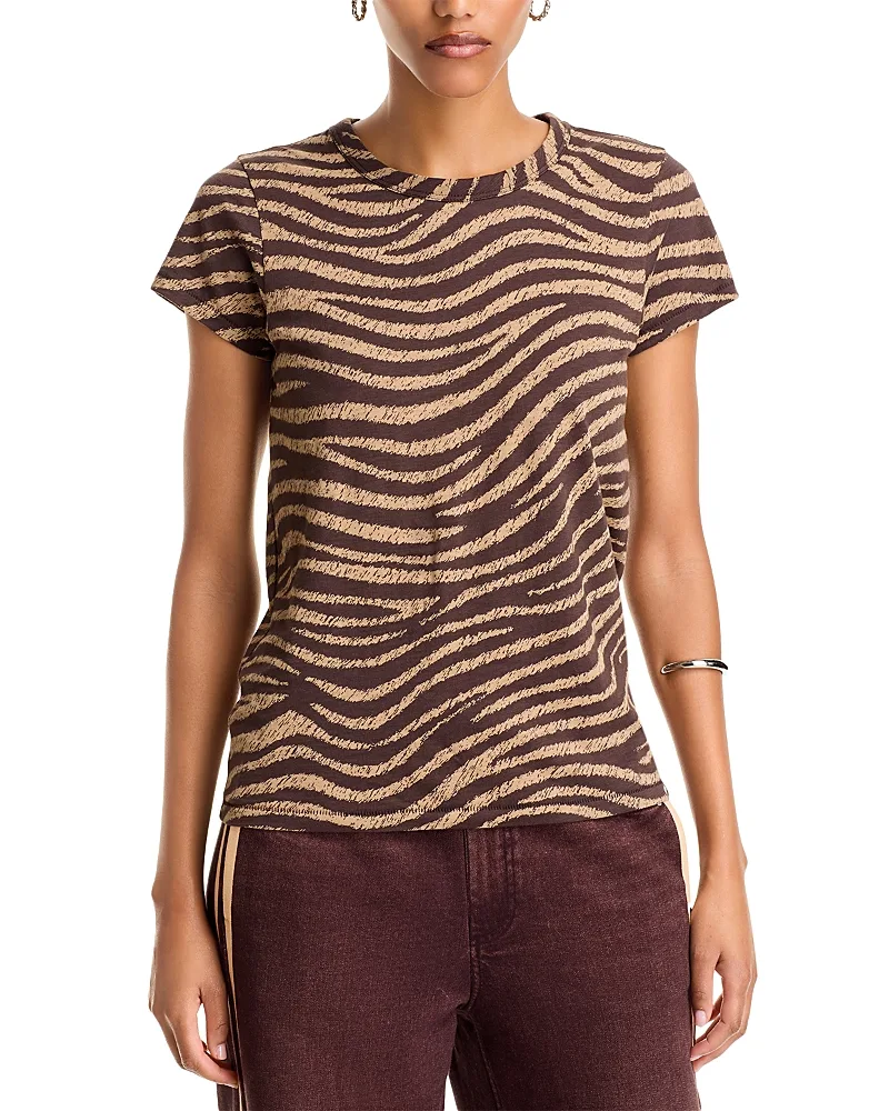 Zebra Print Cotton Tee