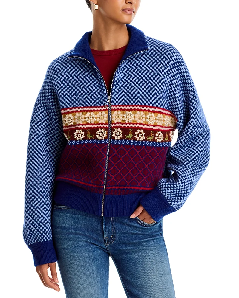 The Lifesaver Wool Fair Isle Zip Cardigan
