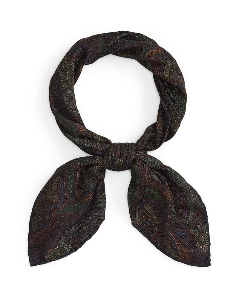 Purple Label Paisley Wool & Silk Neckerchief by Ralph Lauren